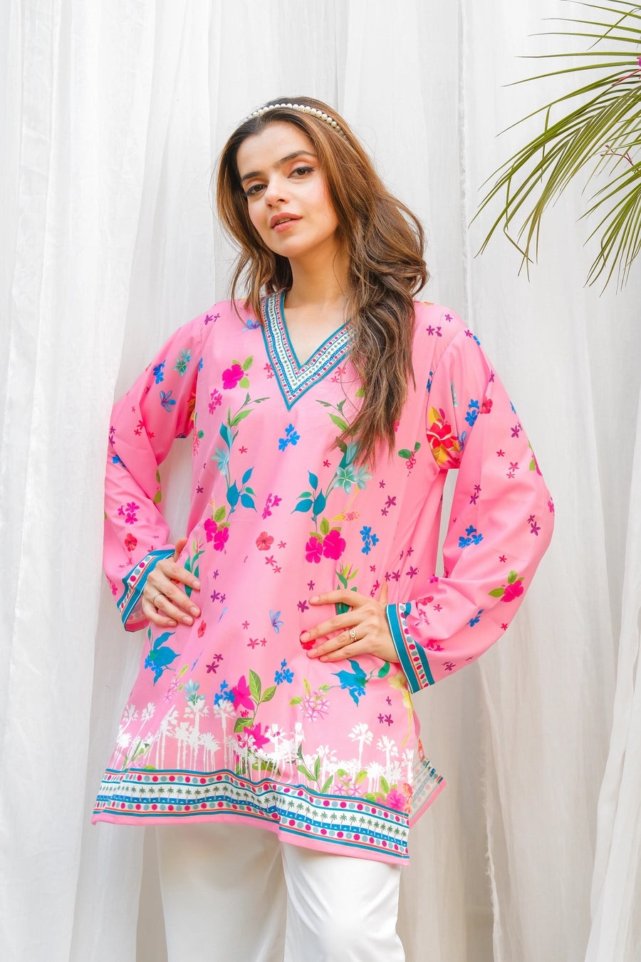 Floral Digital Print 2Pc