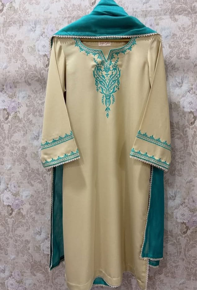 Decent Skin Embroidered 2Pc